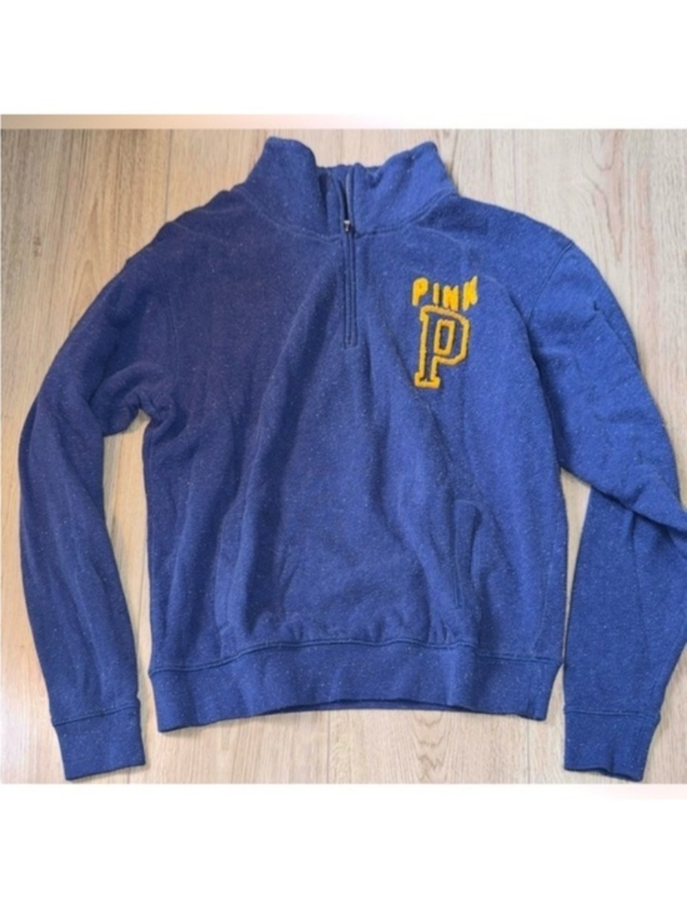 Victoria’s Secret pink blue quarter zip sweatshirt sweater